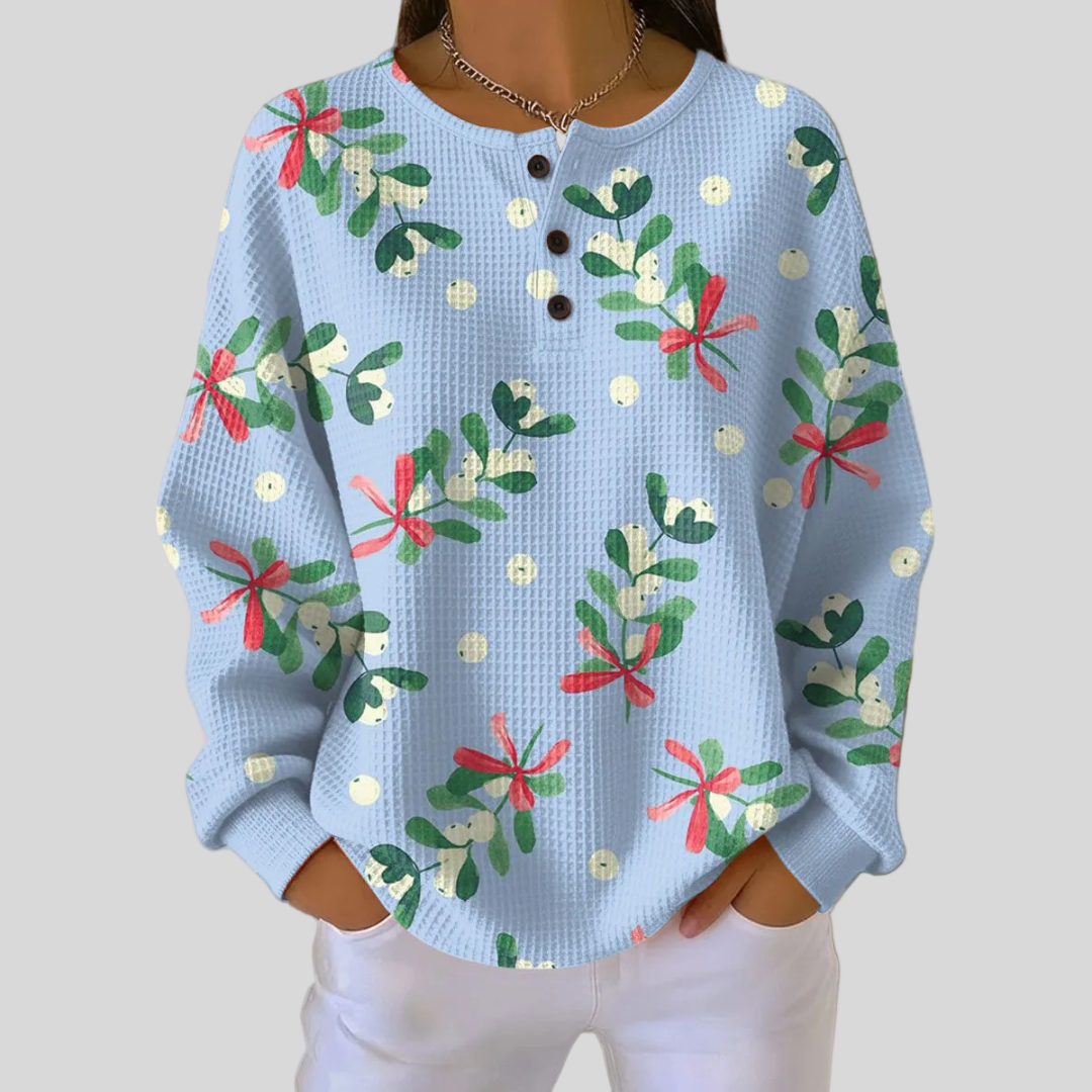 Melania166 | Bluza z motywem świątecznym