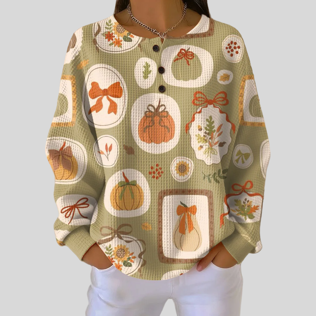 Gerarda160 | Bluza z kokardkami i dyniami