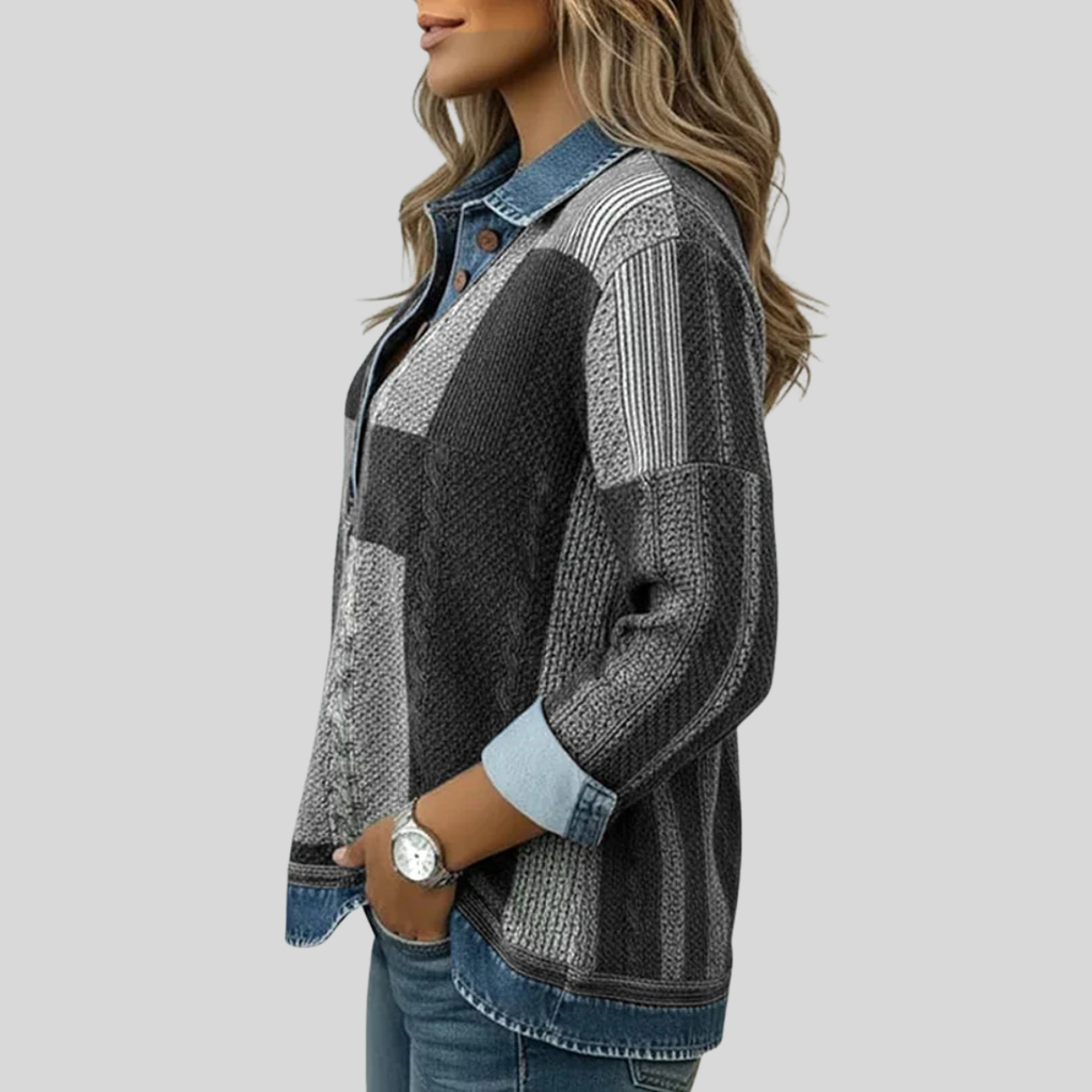 Paula | Bluza z nadrukiem bloków kolorów