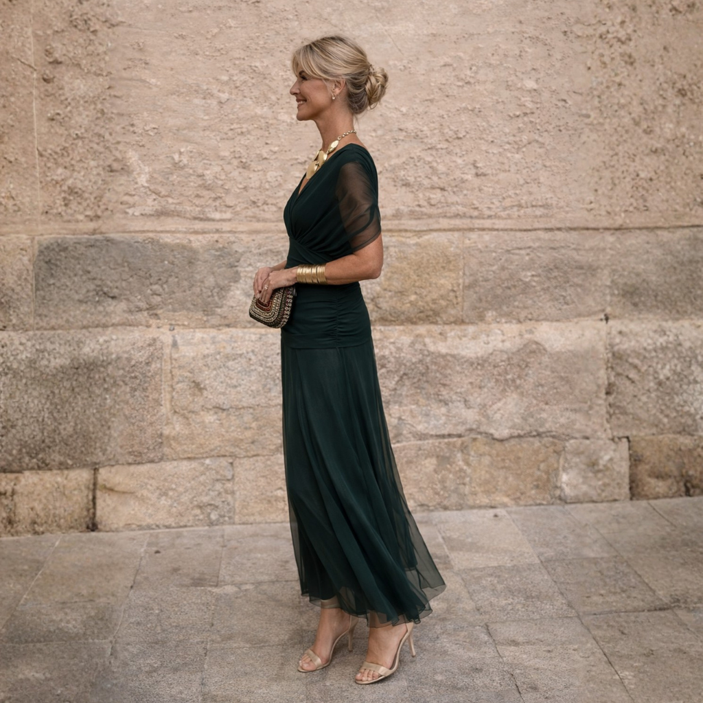 Eliza™ – Elegancka zielona sukienka