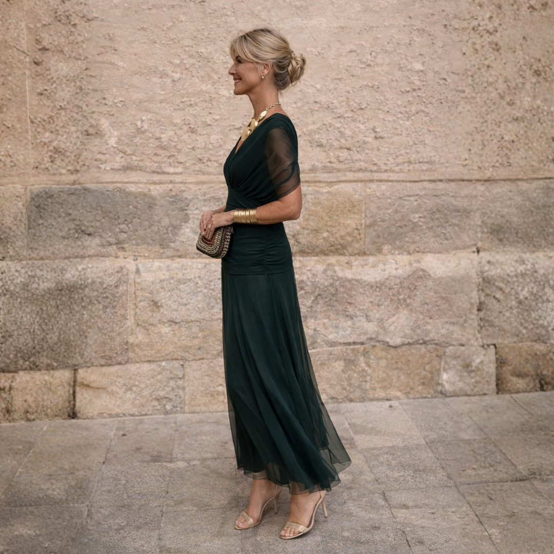 Eliza™ – Elegancka zielona sukienka