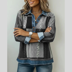 Paula | Bluza z nadrukiem bloków kolorów