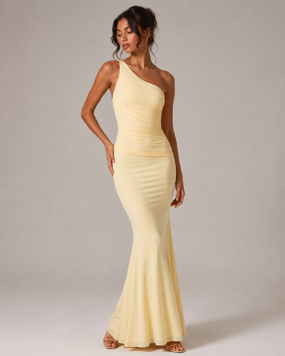 Laura™ – Maślana sukienka maxi dla druhny