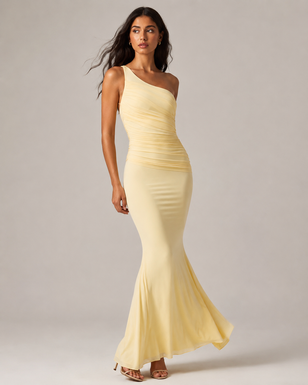 Laura™ – Maślana sukienka maxi dla druhny