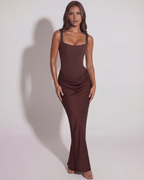Nela™ – Modelująca sukienka maxi z usztywnianą górą