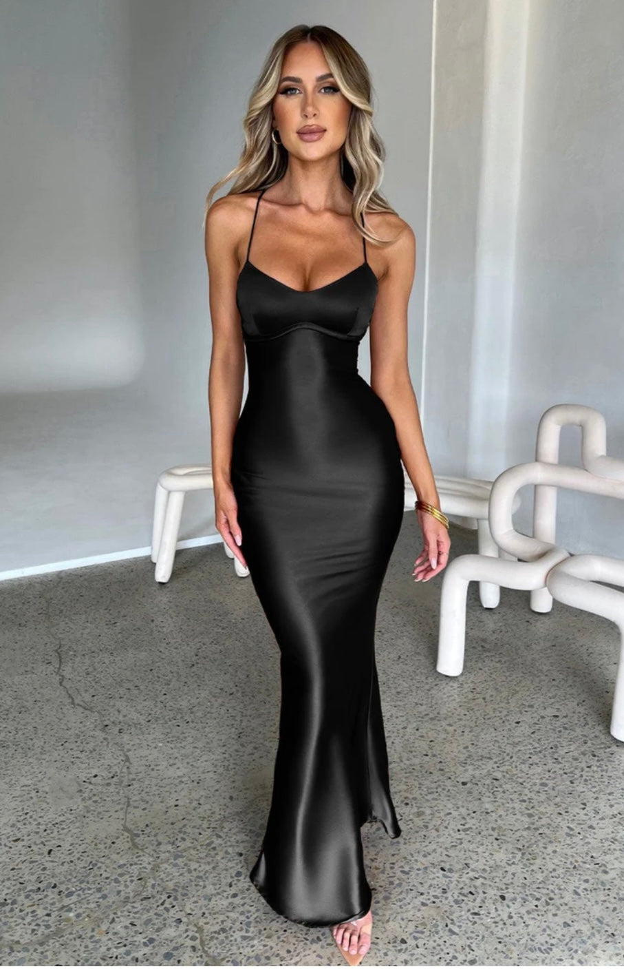 Sonia™ – Płynnie układająca się suknia maxi z dekoltem sweetheart