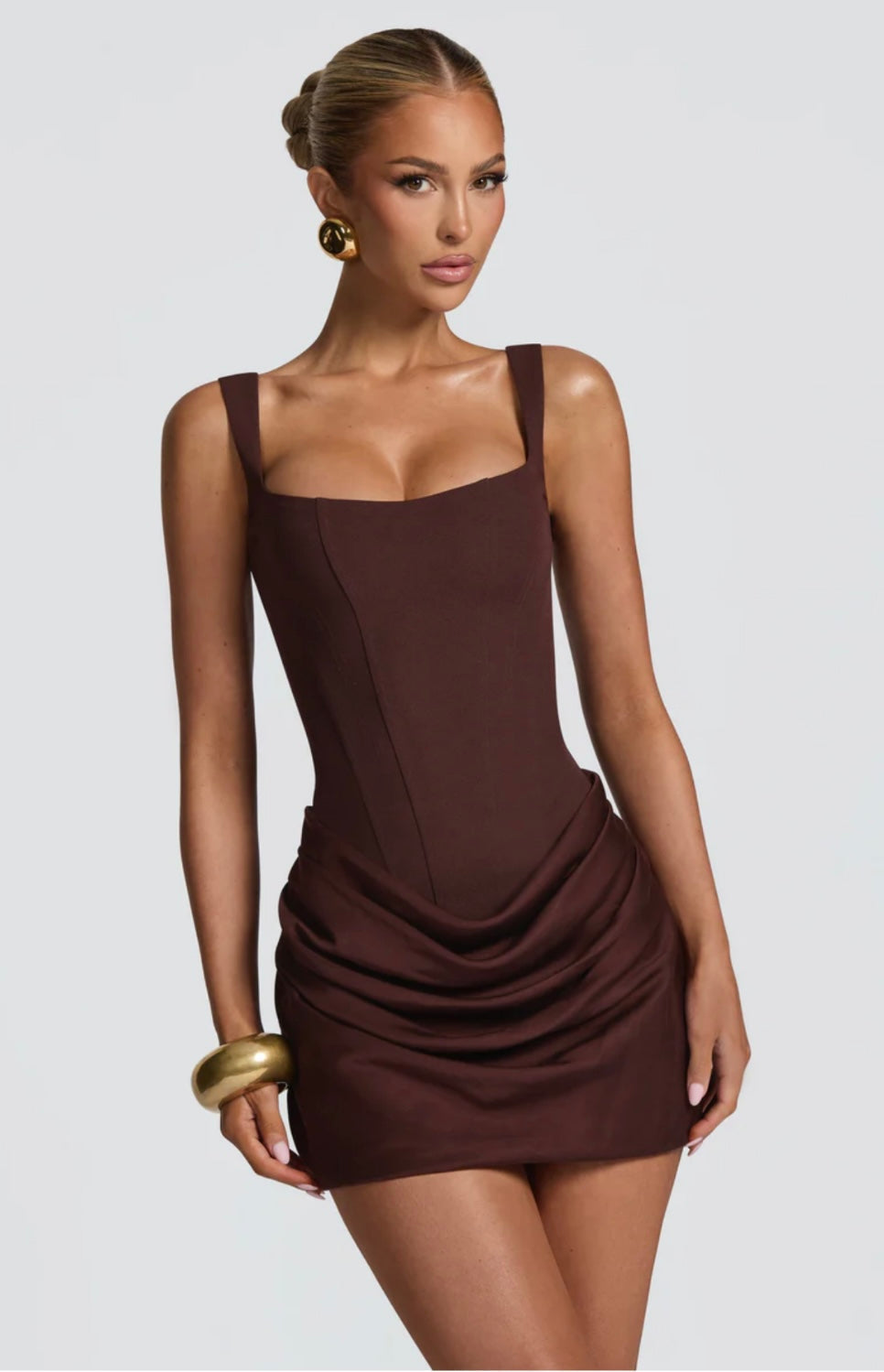 Marika™ – Mini sukienka gorsetowa z krepy o eleganckim kroju