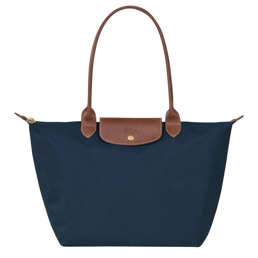 Longchamp – Duża torba Le Pliage | granatowa