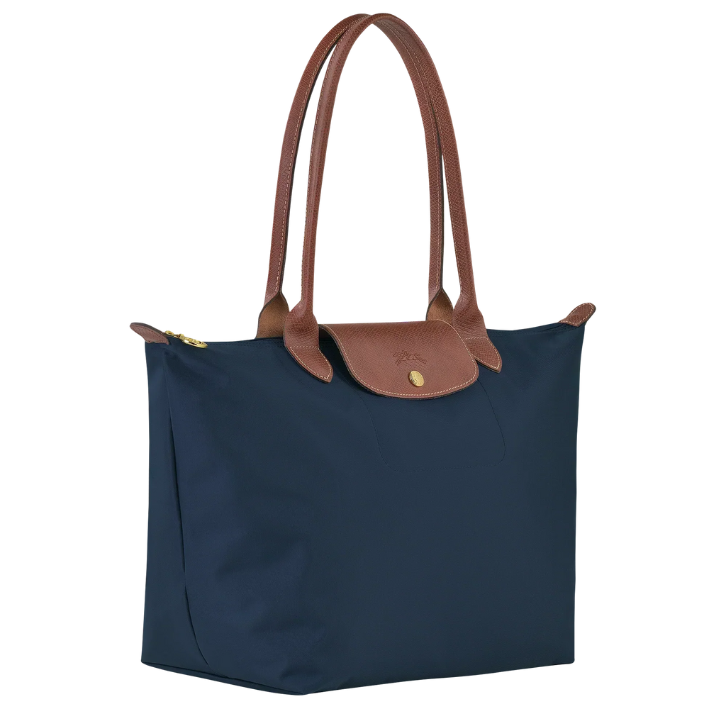 Longchamp – Duża torba Le Pliage | granatowa