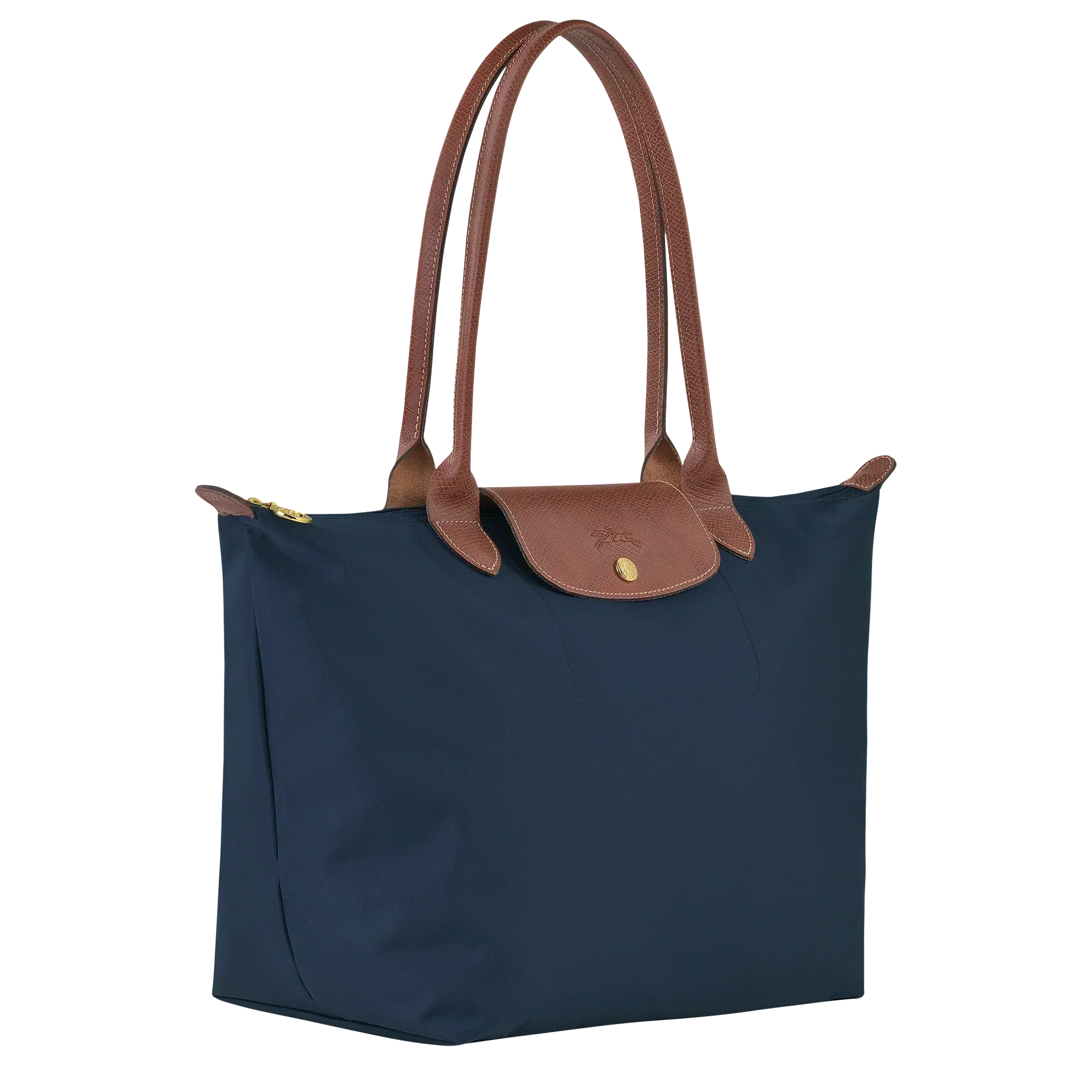 Longchamp – Duża torba Le Pliage | granatowa