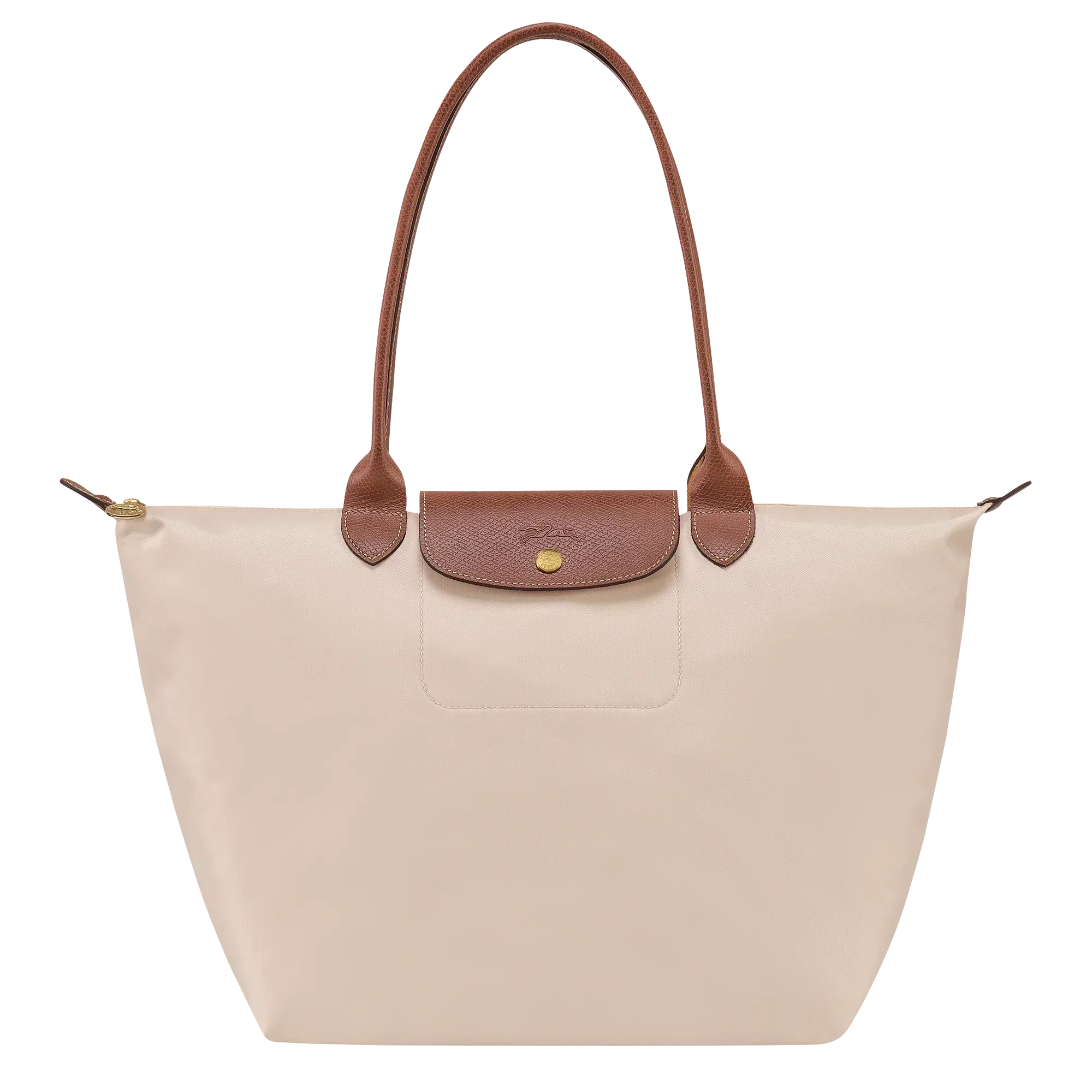 Longchamp – Duża torba Le Pliage | kremowa