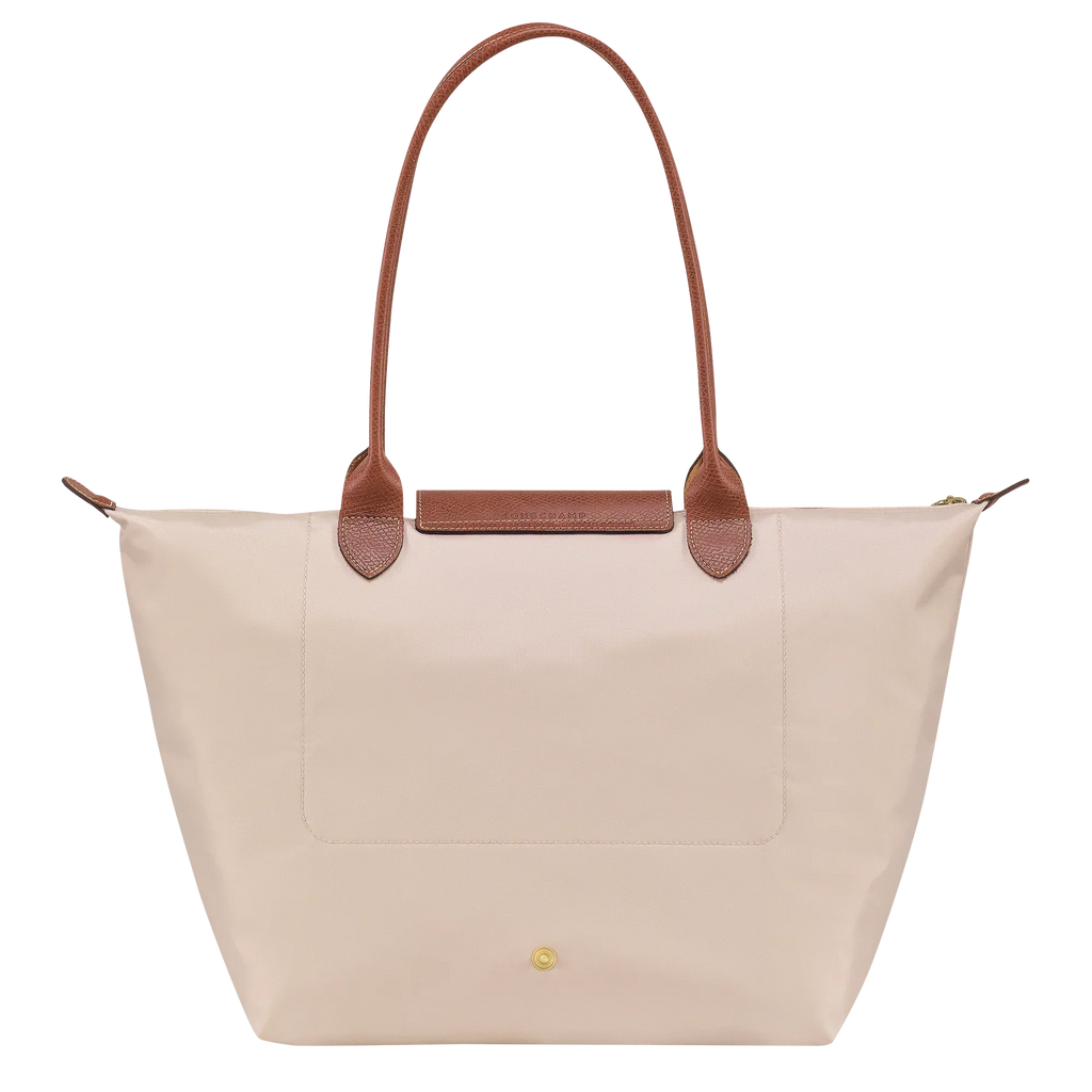 Longchamp – Duża torba Le Pliage | kremowa