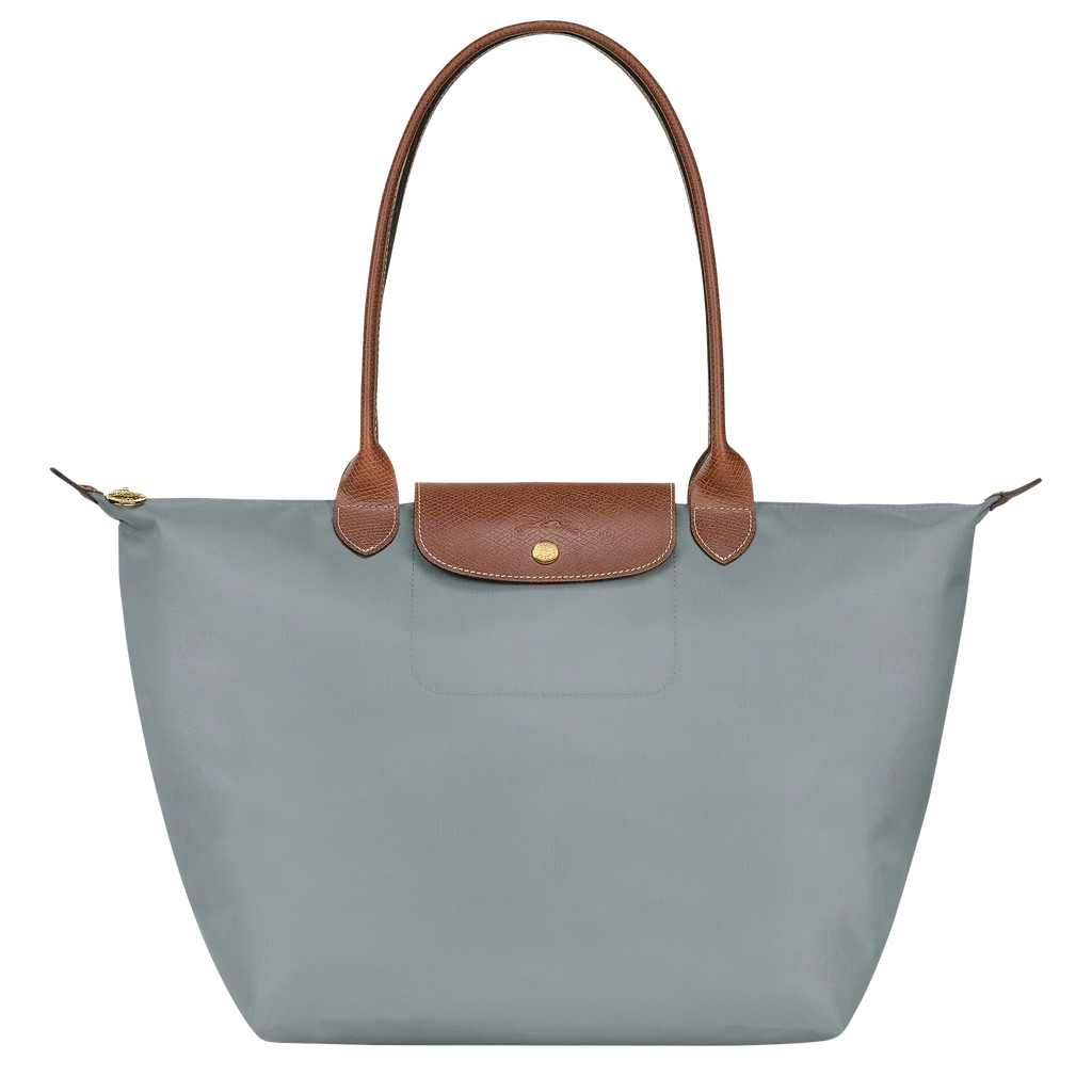 Longchamp – Duża torba Le Pliage | stalowa