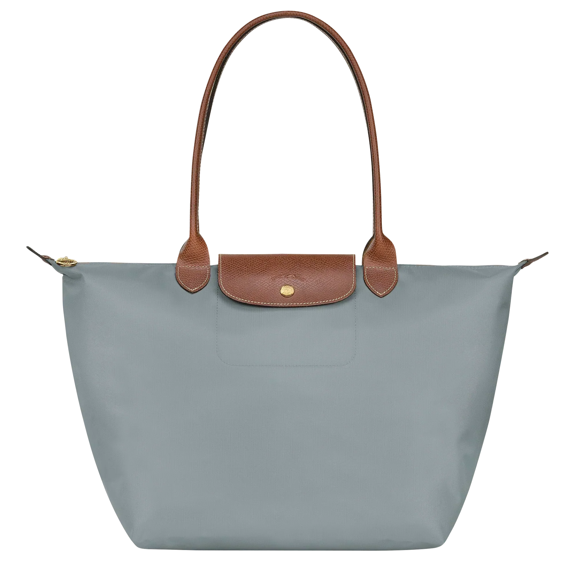 Longchamp – Duża torba Le Pliage | stalowa