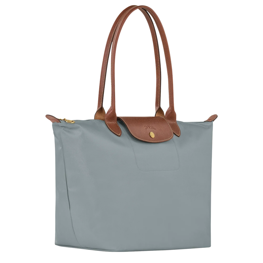 Longchamp – Duża torba Le Pliage | stalowa