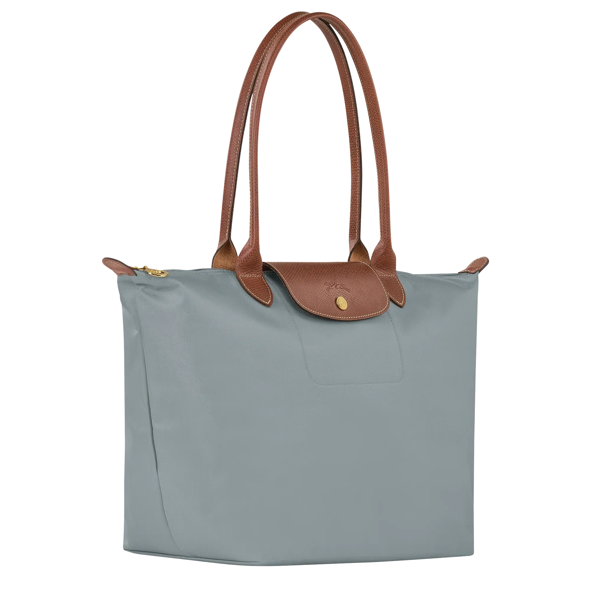 Longchamp – Duża torba Le Pliage | stalowa