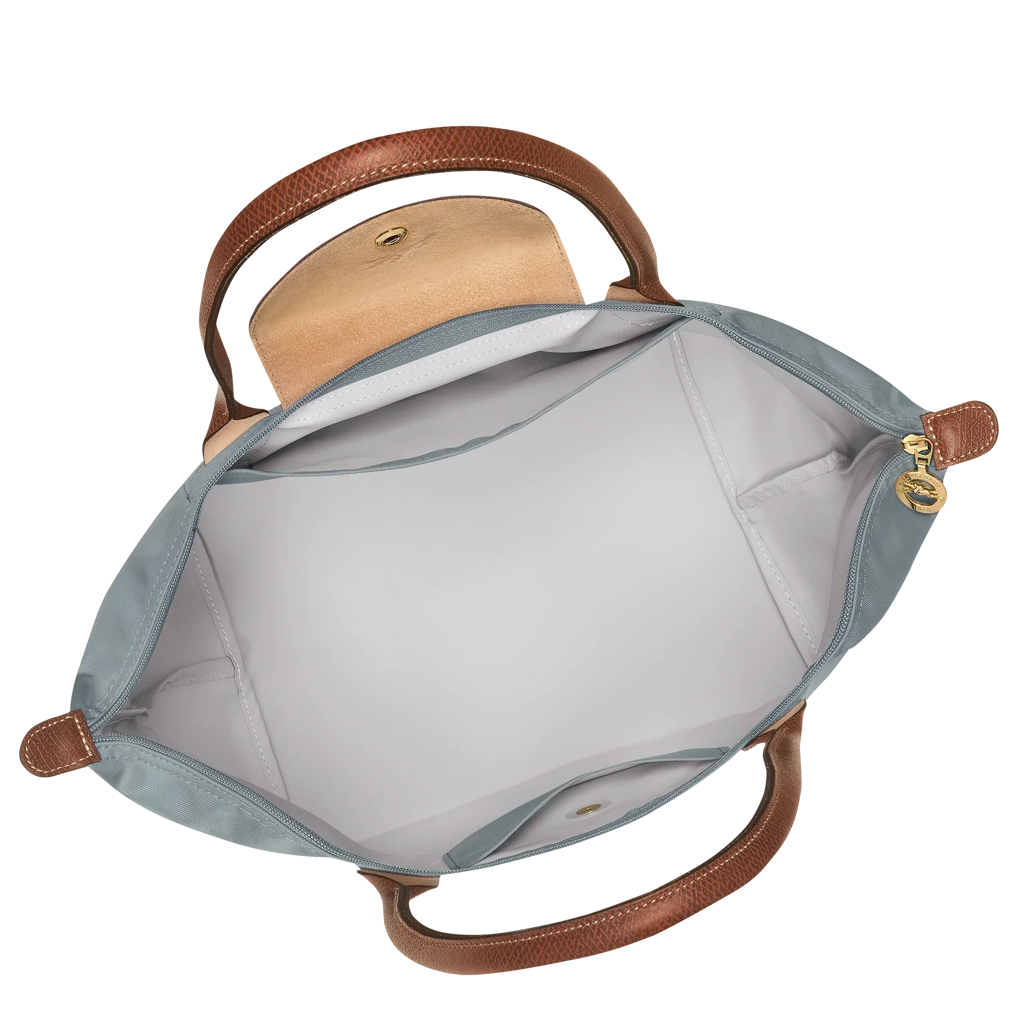 Longchamp – Duża torba Le Pliage | stalowa