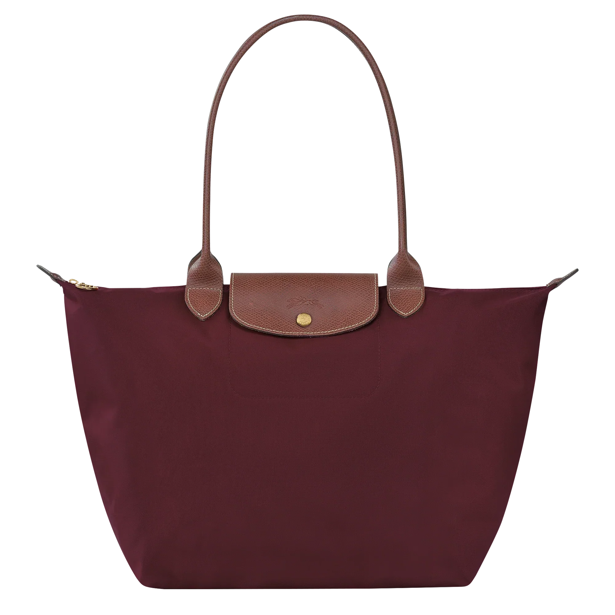 Longchamp – Duża torba Le Pliage | bordowa