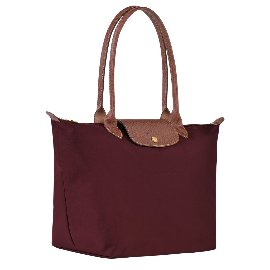 Longchamp – Duża torba Le Pliage | bordowa