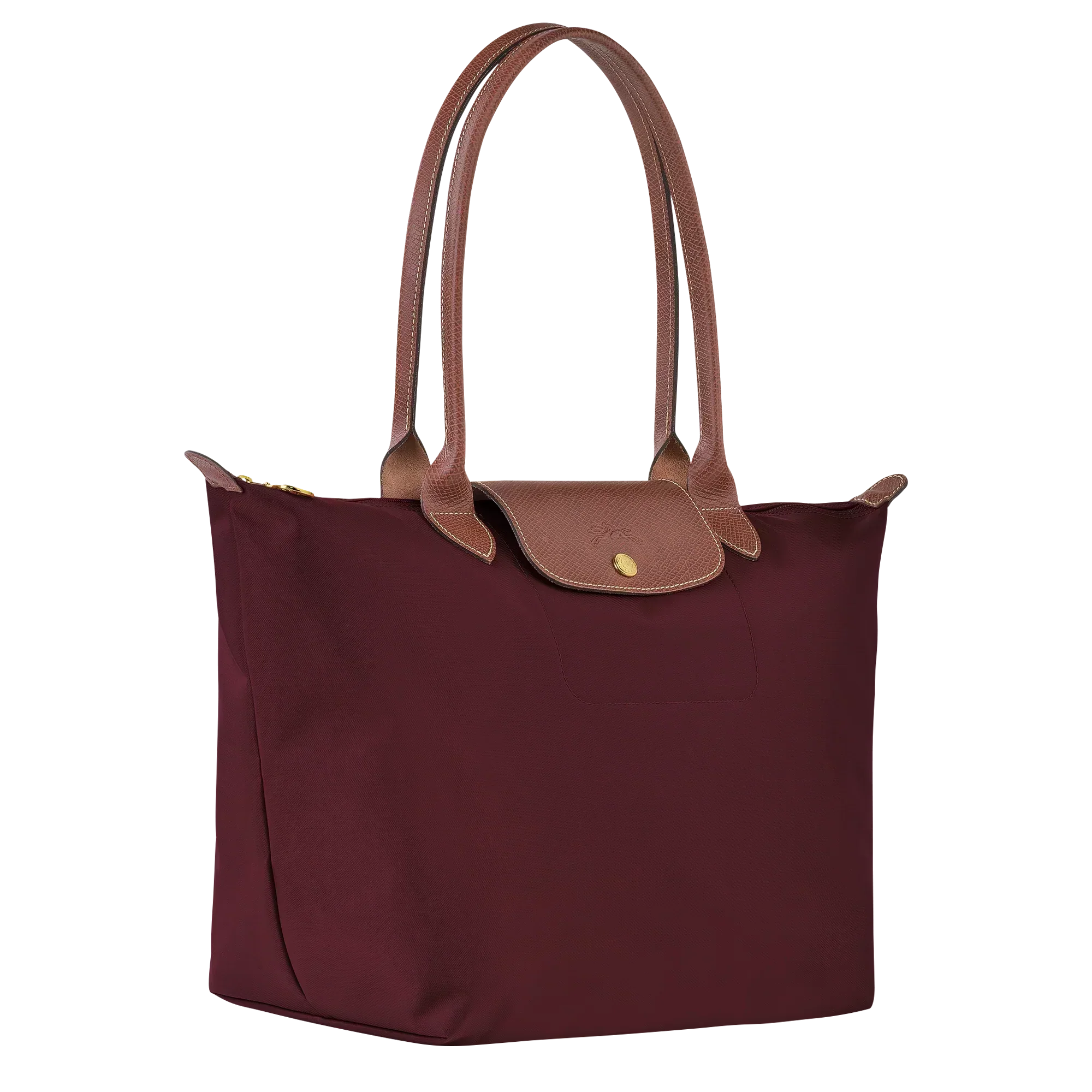Longchamp – Duża torba Le Pliage | bordowa