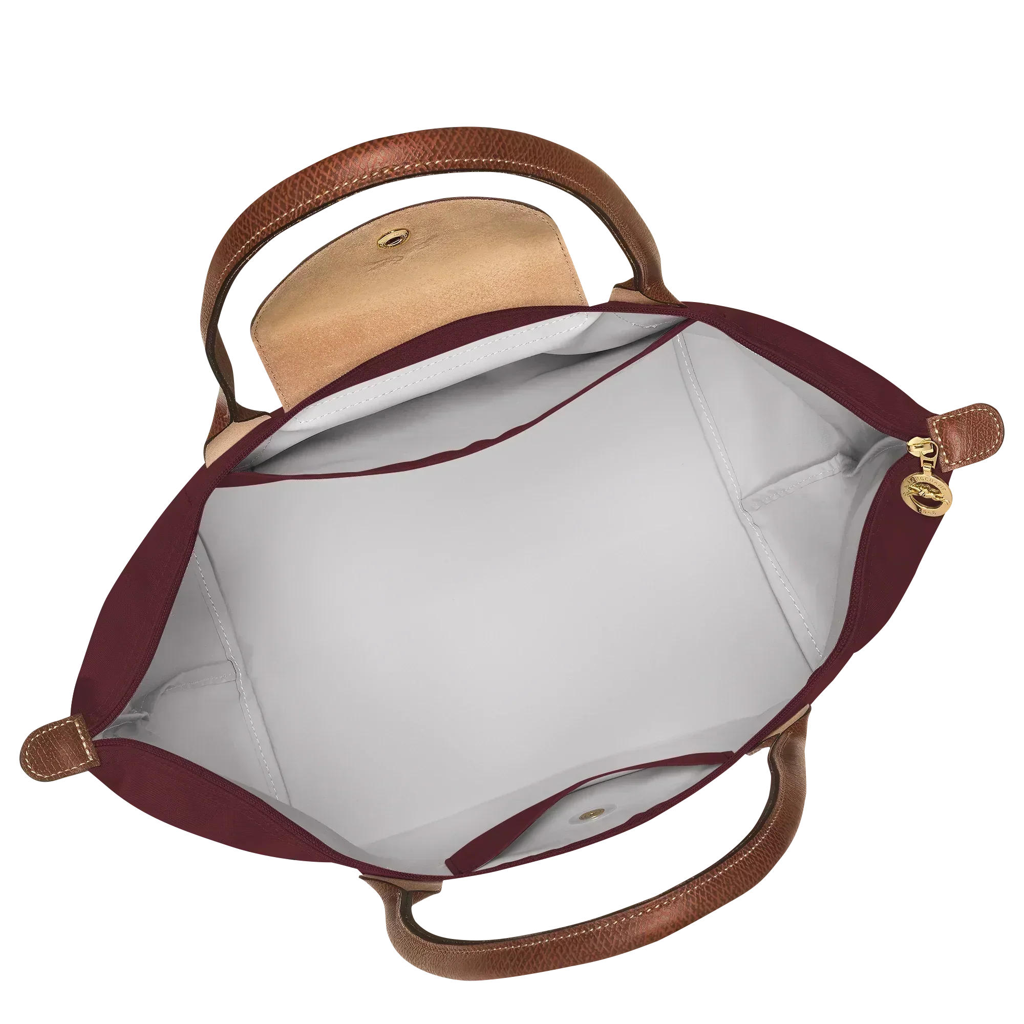 Longchamp – Duża torba Le Pliage | bordowa