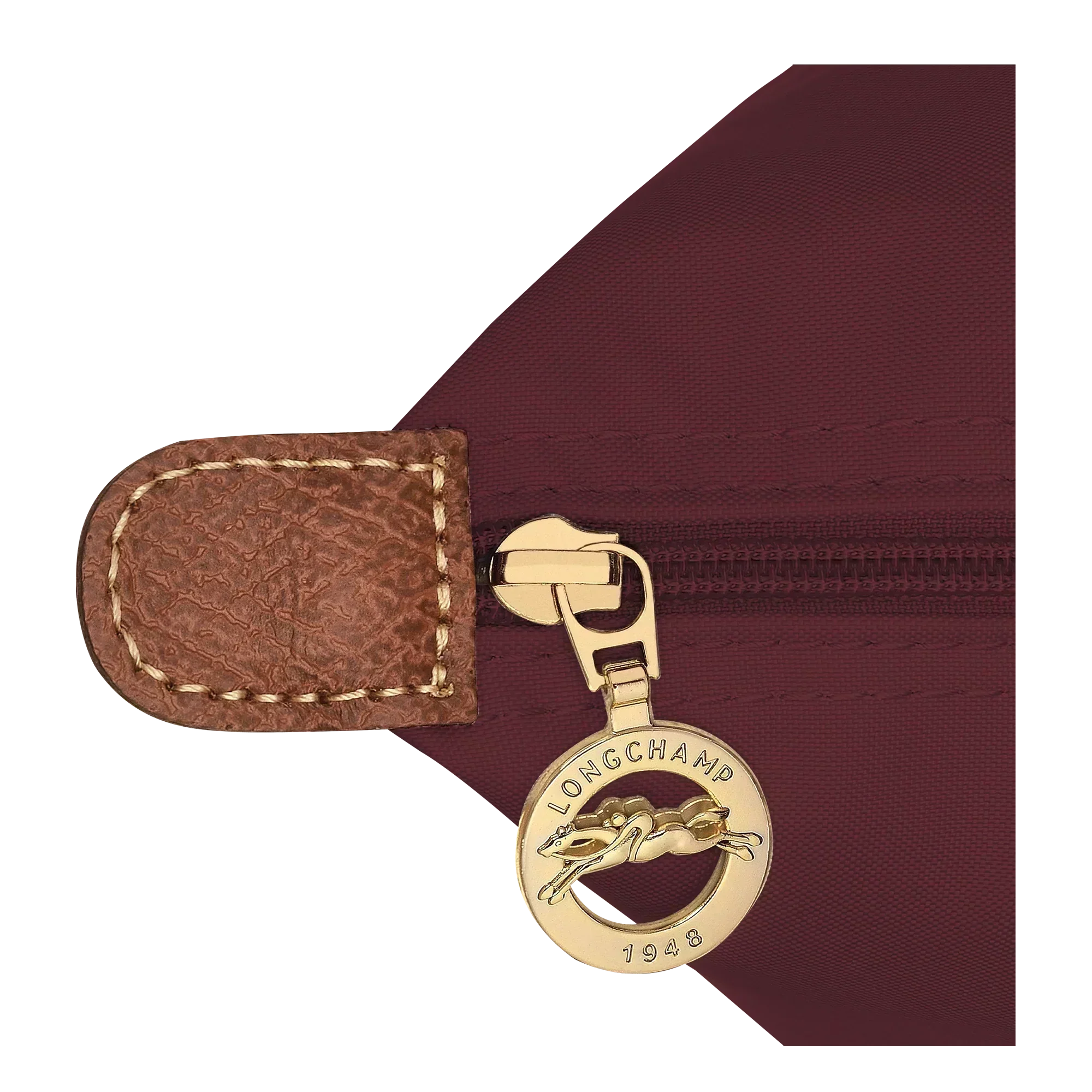 Longchamp – Duża torba Le Pliage | bordowa