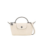Mini skórzana torebka typu tote – biała