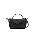 Mini skórzana torebka typu tote – czarna