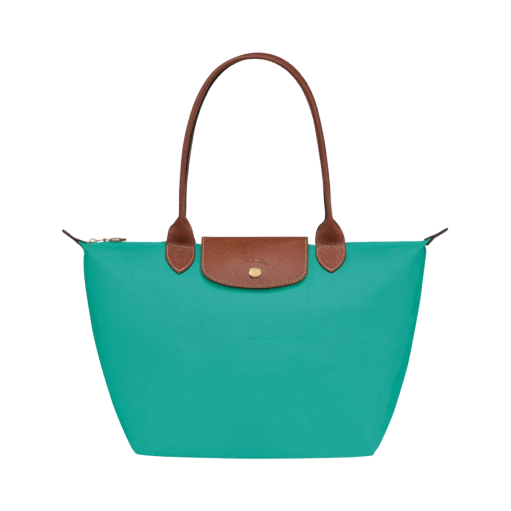 Longchamp – Duża torba Le Pliage | turkusowa