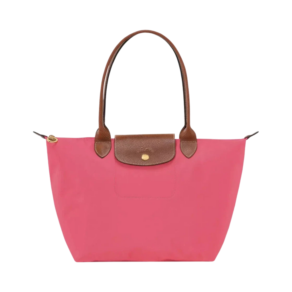 Longchamp – Duża torba Le Pliage | koralowo-czerwona