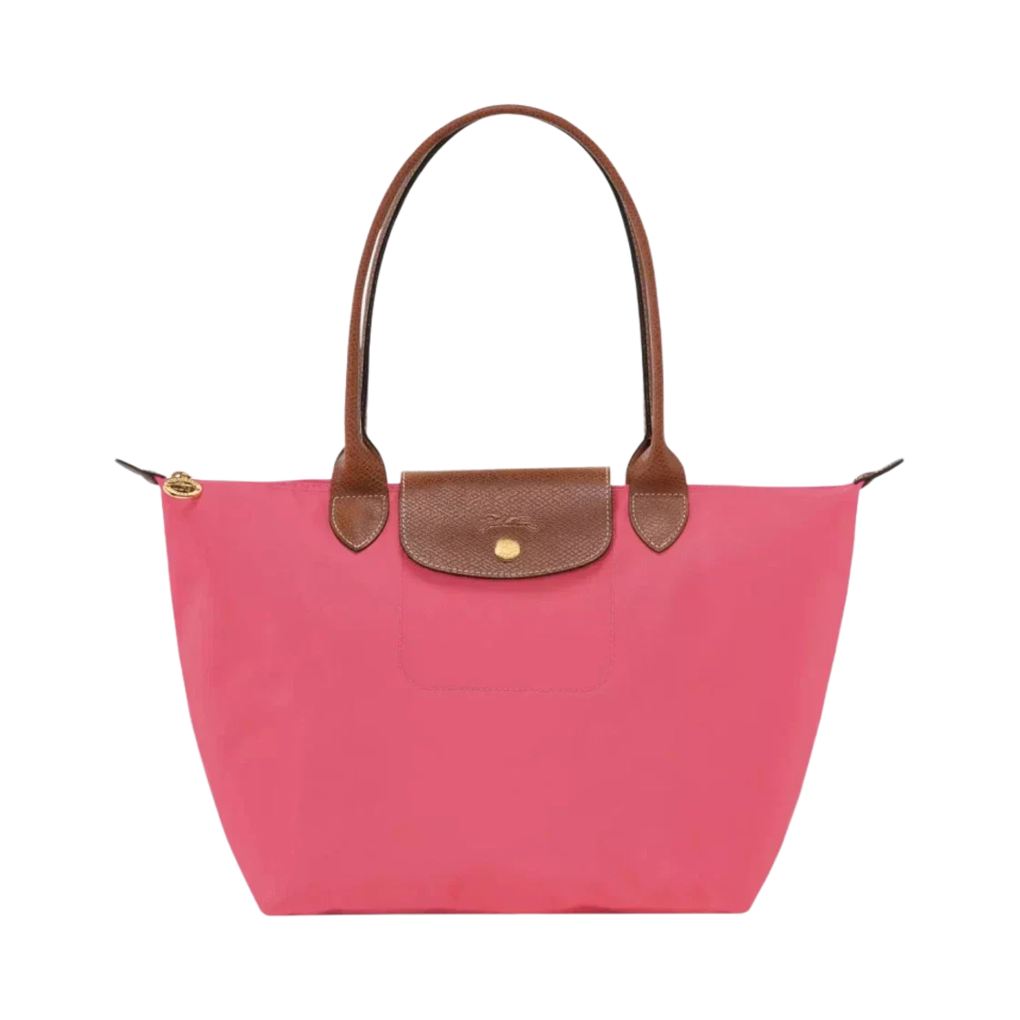 Longchamp – Duża torba Le Pliage | koralowo-czerwona