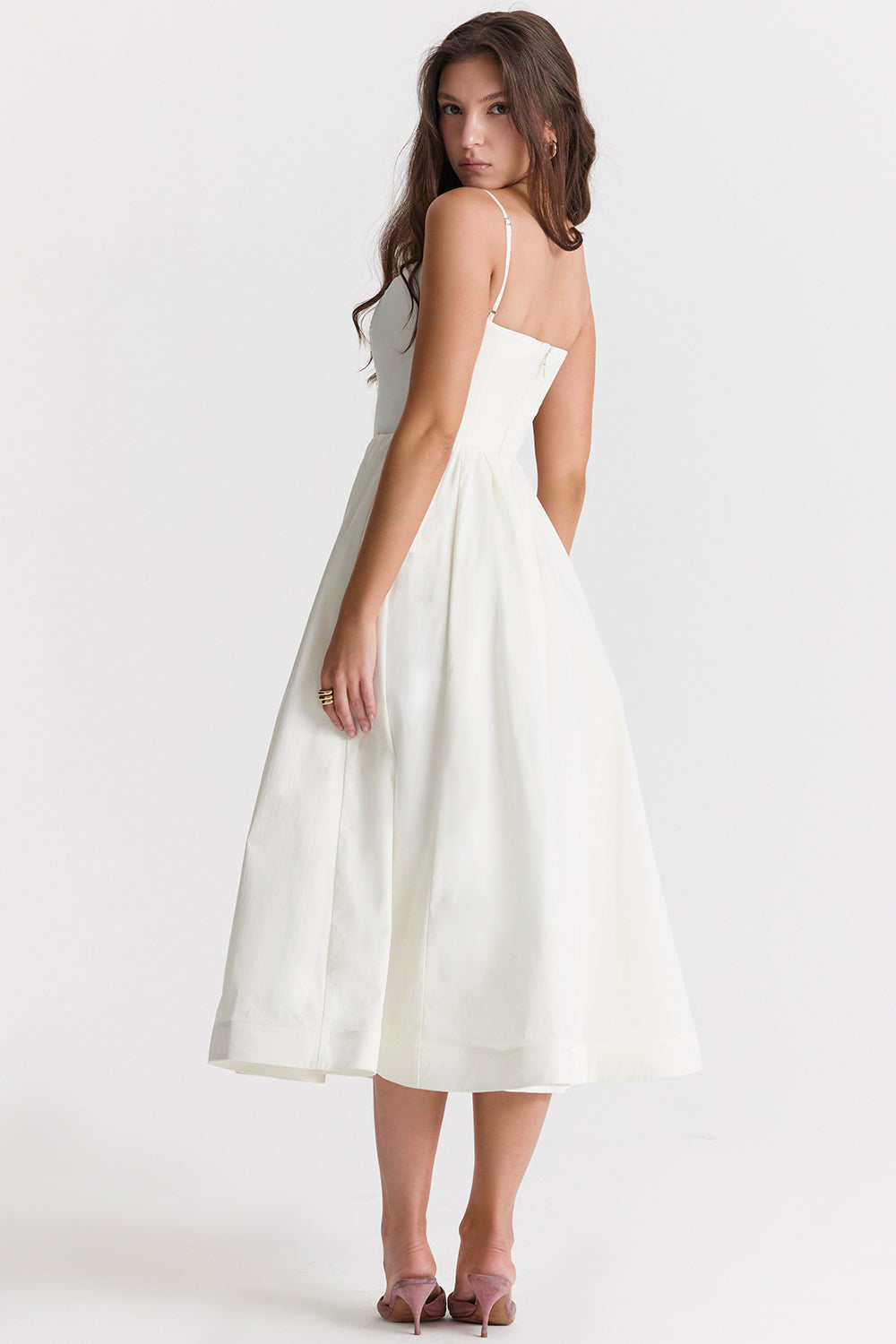 Alicja™ – Elegancka sukienka midi bez rękawów z odkrytymi plecami