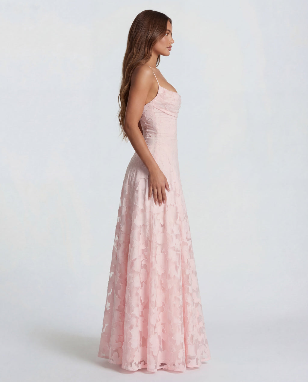 Milena™ – Koronkowa sukienka maxi na cienkich ramiączkach